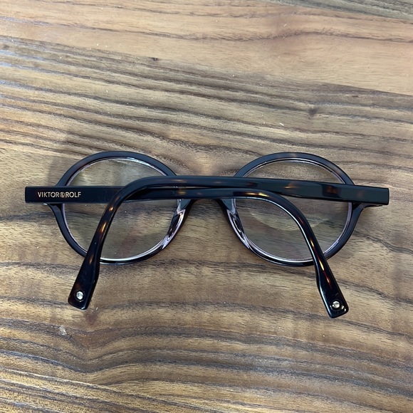 Viktor & Rolf Eye Glasses Frames - Tortoise Shell Round - Picture 3 of 6